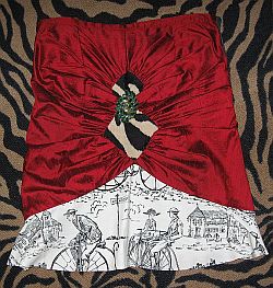 The Dumpster Diva's Red Silk Skirt